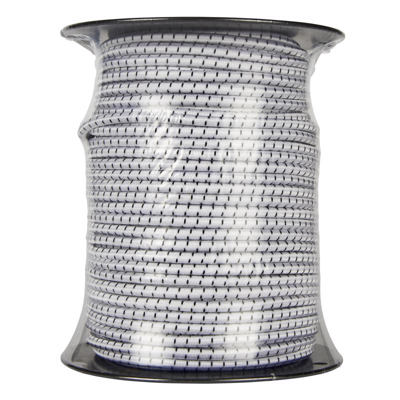 Keeper White Bungee Cord 300 ft. L X 5/16 in.
