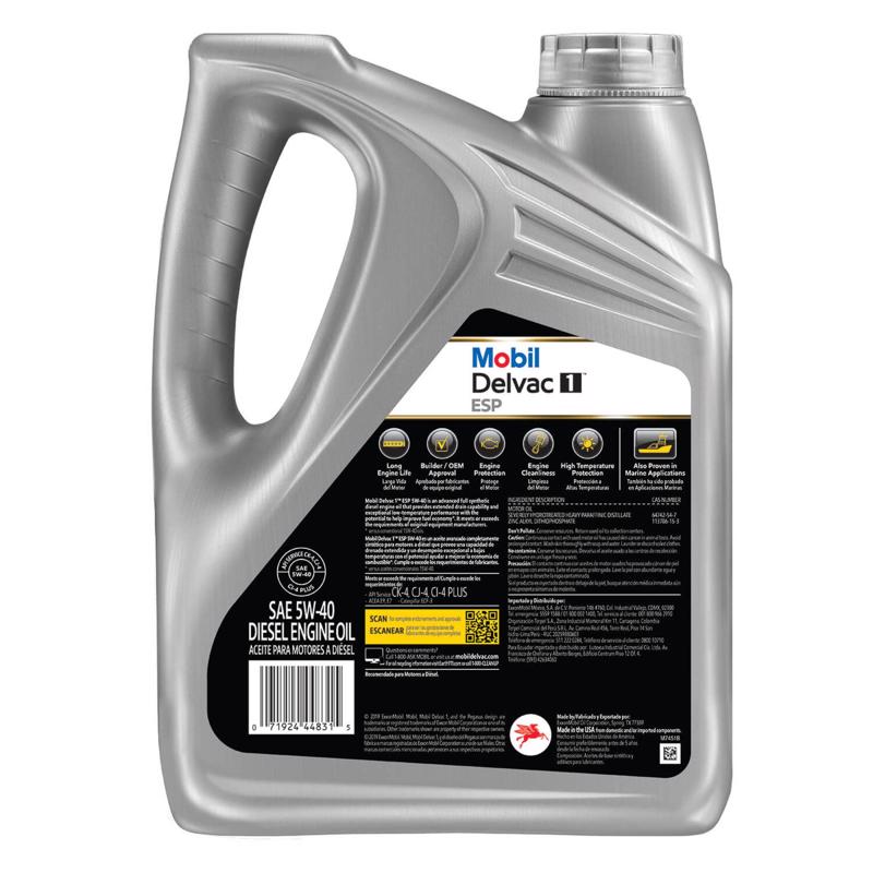 Mobil Delvac 5W-40 Diesel Synthetic Engine Oil 1 gal