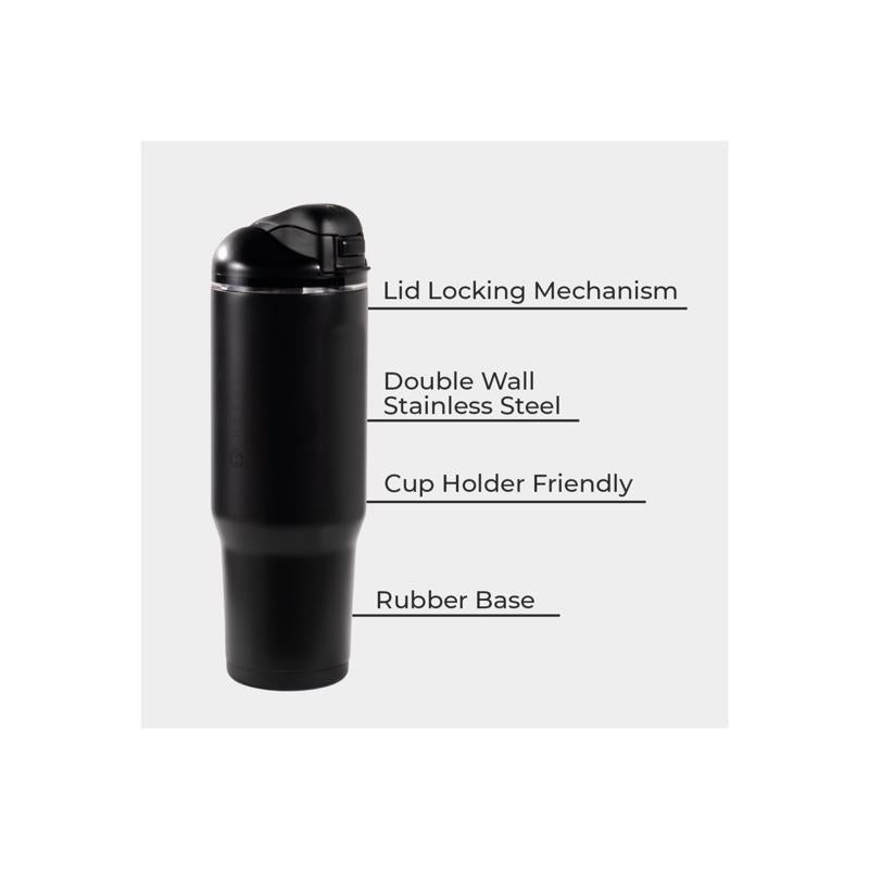 Hydrojug Ease2o 32 oz Black BPA Free Insulated Water Bottle
