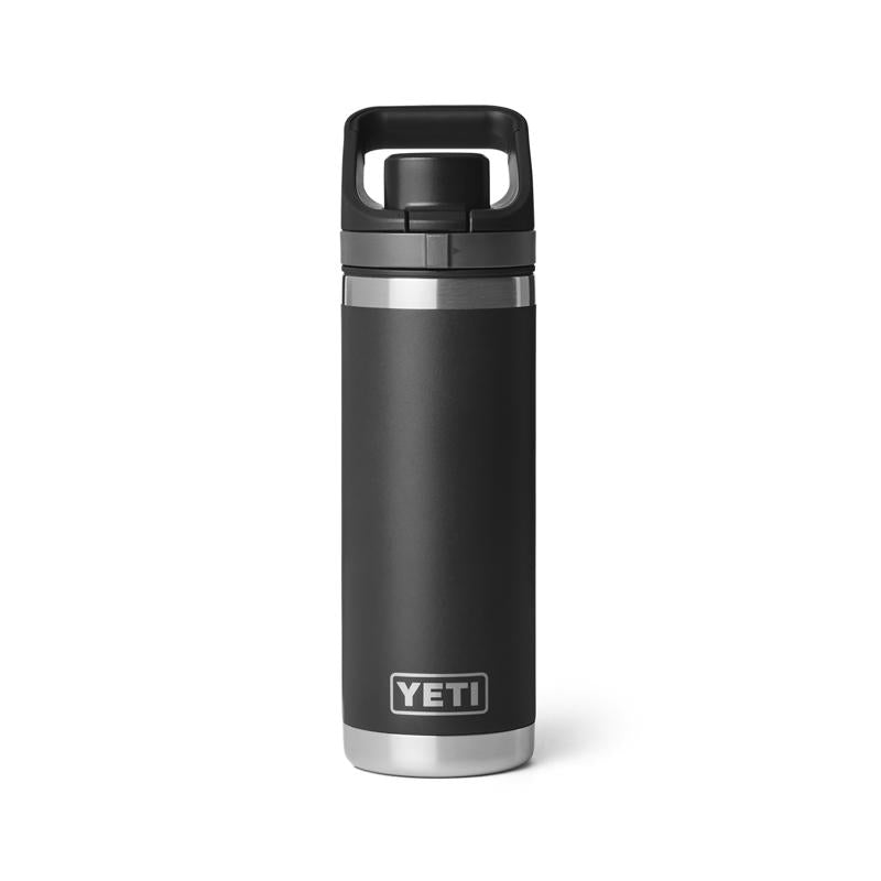 YETI Rambler 18 oz Black BPA Free Bottle with Flip Chug Cap