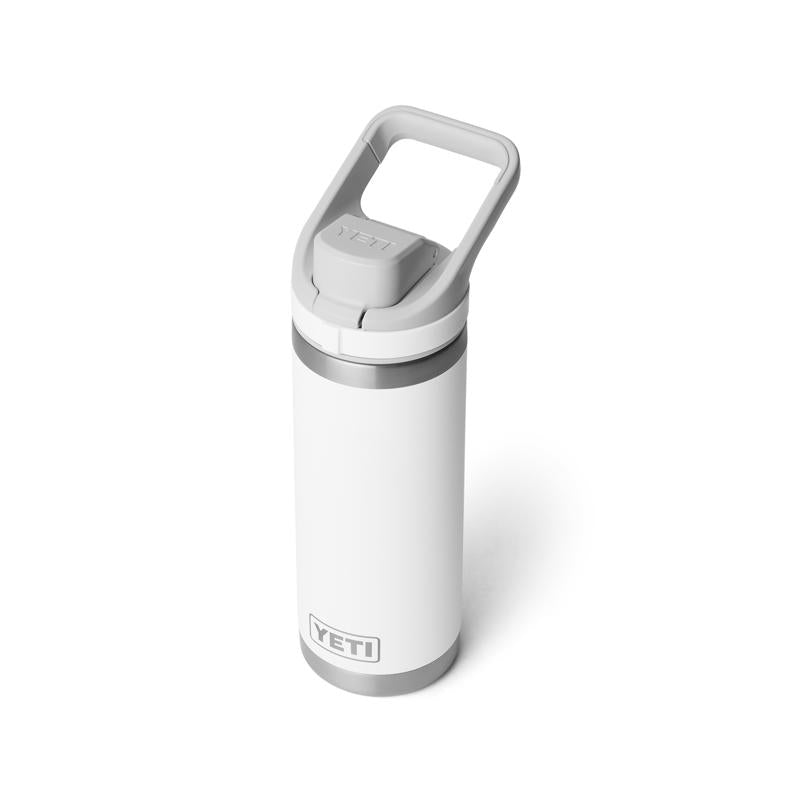 YETI Rambler 18 oz White BPA Free Bottle with Flip Chug Cap