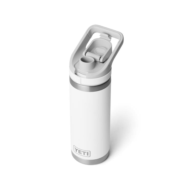 YETI Rambler 18 oz White BPA Free Bottle with Flip Chug Cap