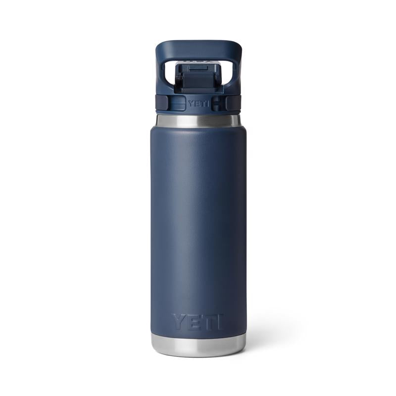 YETI Rambler 26 Navy BPA Free Bottle with Flip Chug Cap