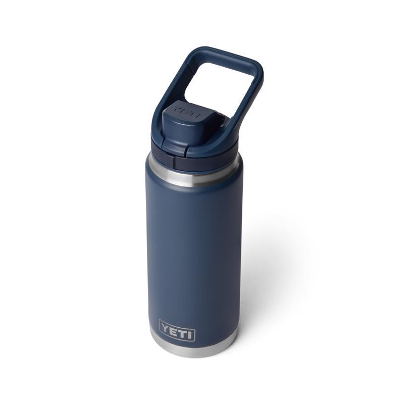 YETI Rambler 26 Navy BPA Free Bottle with Flip Chug Cap
