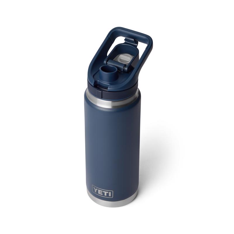 YETI Rambler 26 Navy BPA Free Bottle with Flip Chug Cap