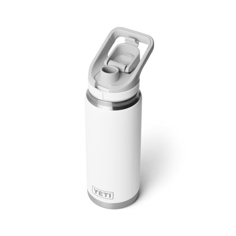 YETI Rambler 26 White BPA Free Bottle with Flip Chug Cap