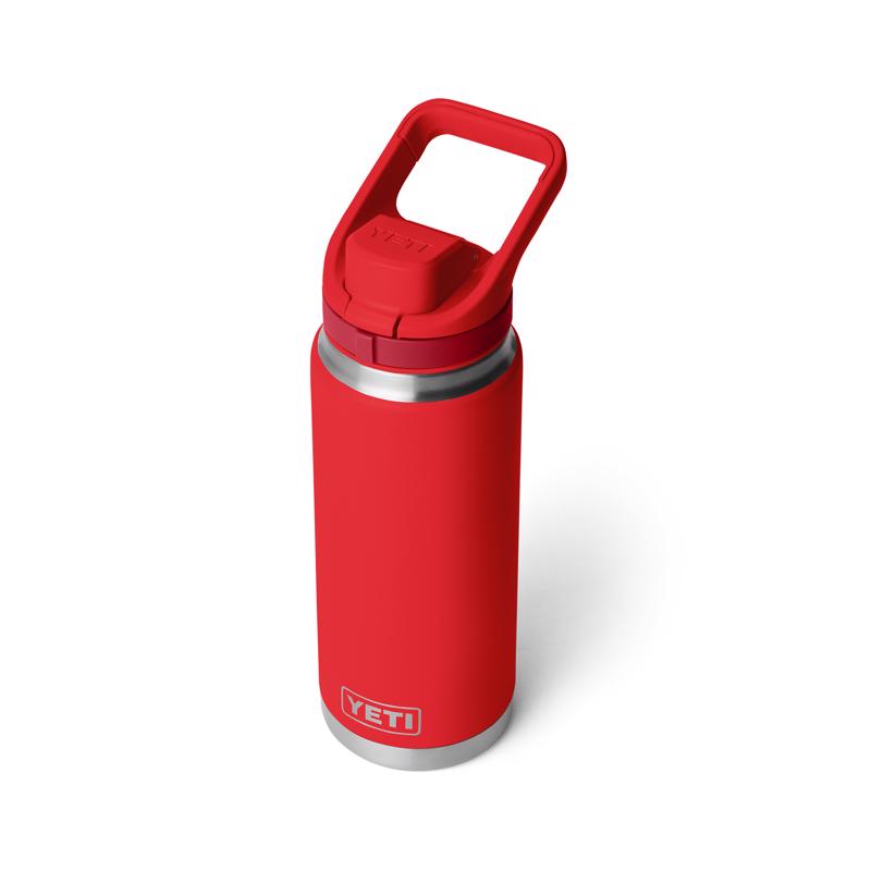 YETI Rambler 26 Rescue Red BPA Free Bottle with Flip Chug Cap