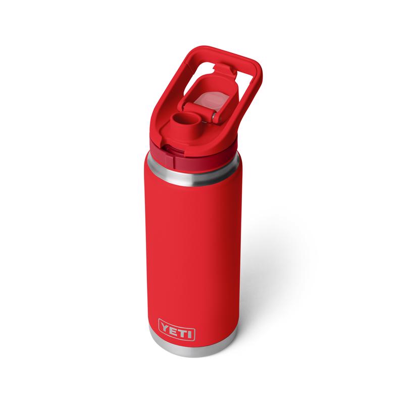 YETI Rambler 26 Rescue Red BPA Free Bottle with Flip Chug Cap