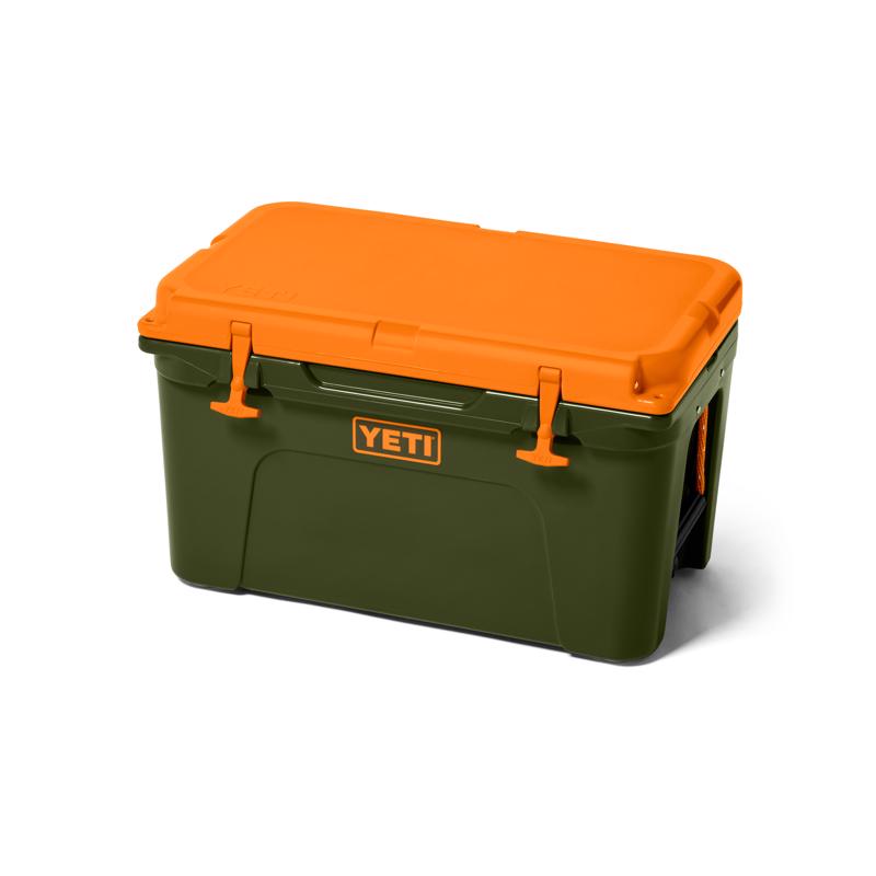 YETI Tundra 45 King Crab Orange/Olive 34 qt Hard Cooler