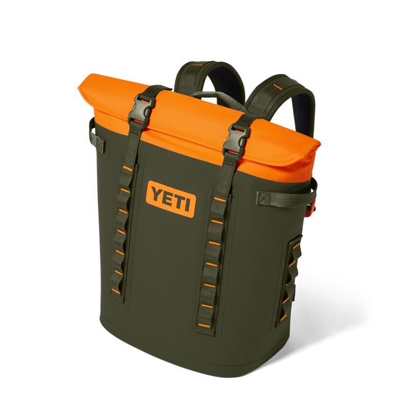 YETI Hopper M20 King Crab Orange/Olive 20 qt Backpack Cooler