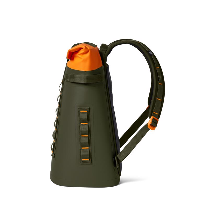 YETI Hopper M20 King Crab Orange/Olive 20 qt Backpack Cooler