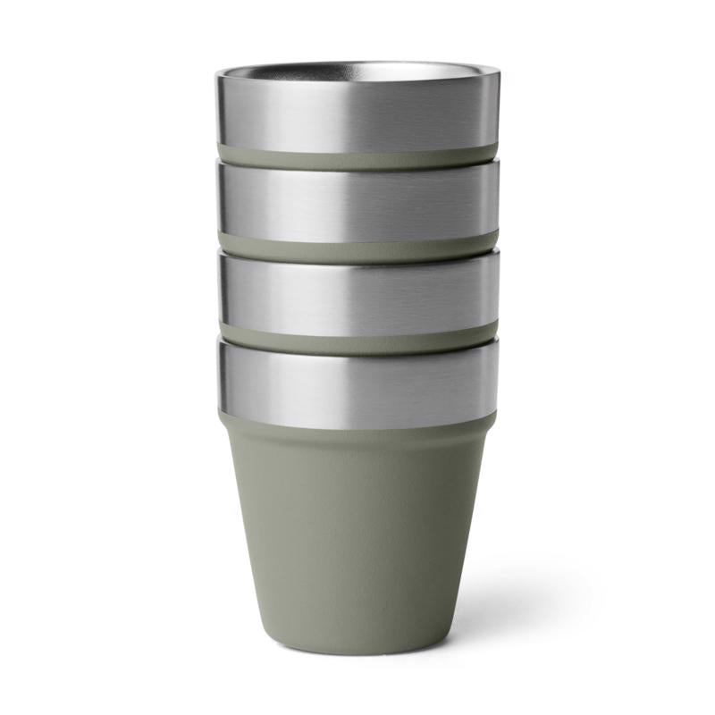YETI 1.7 Riverhead Green Stainless Steel Packable Shot Glass Set