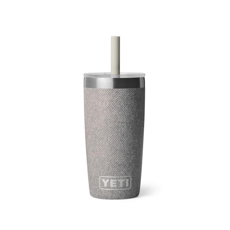 YETI Rambler Jr. 10 oz. Riverhead Green BPA Free Kids Cups with Silicone Straw