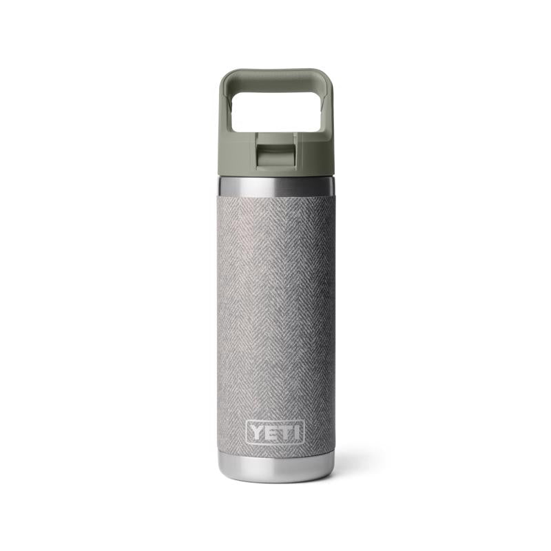 YETI Rambler 18 oz. Riverhead Green BPA Free Bottle with Straw Cap