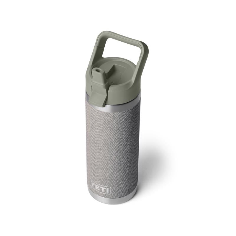 YETI Rambler 18 oz. Riverhead Green BPA Free Bottle with Straw Cap