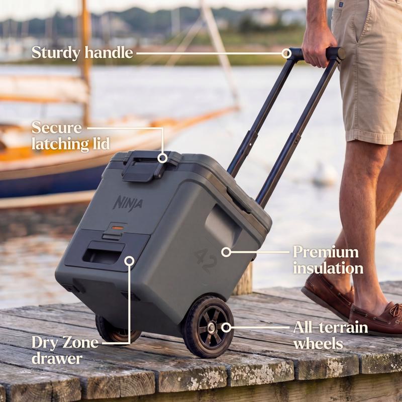 Ninja FrostVault Gray 42 qt Hard Cooler