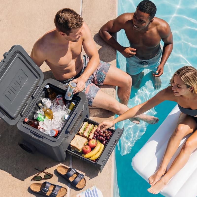 Ninja FrostVault Gray 42 qt Hard Cooler
