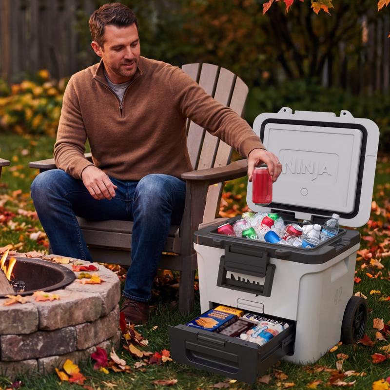 Ninja FrostVault Gray 42 qt Hard Cooler