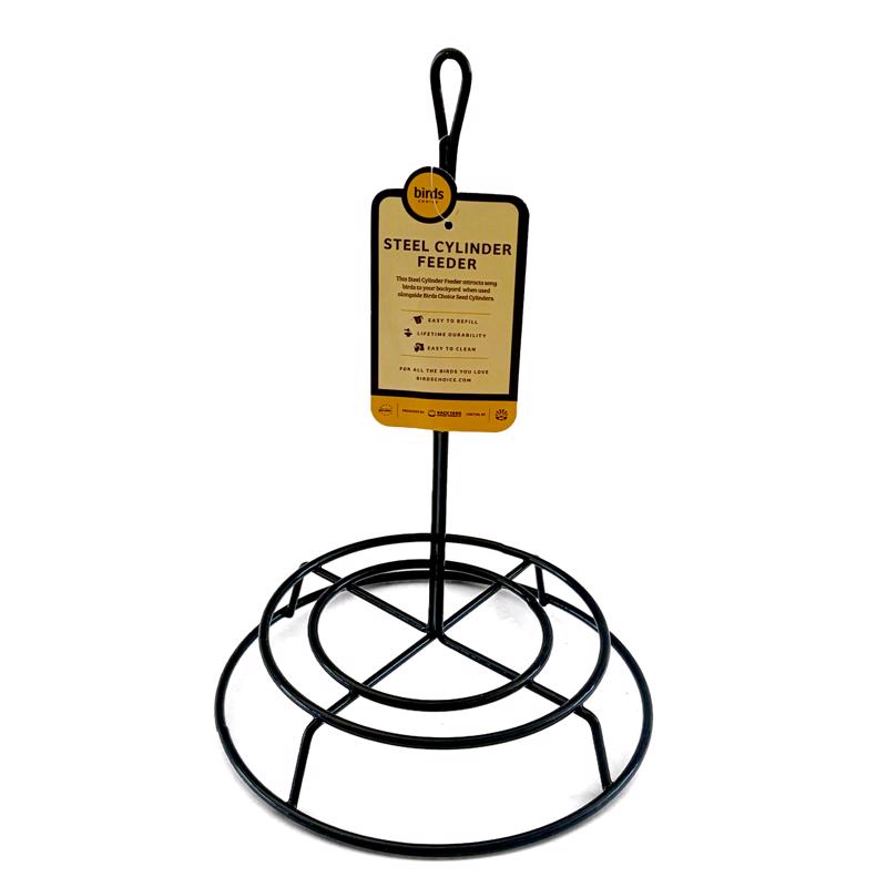 Birds Choice 5 lb Metal Seed Cylinder Hanging Bird Feeder