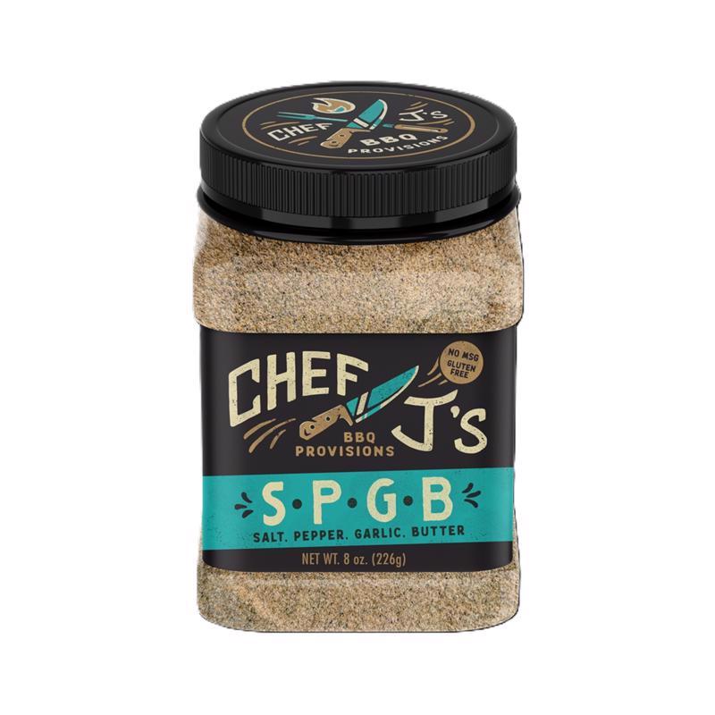 Chef J's BBQ Provisions Salt/Pepper/Garlic/Butter BBQ Rub 8 oz