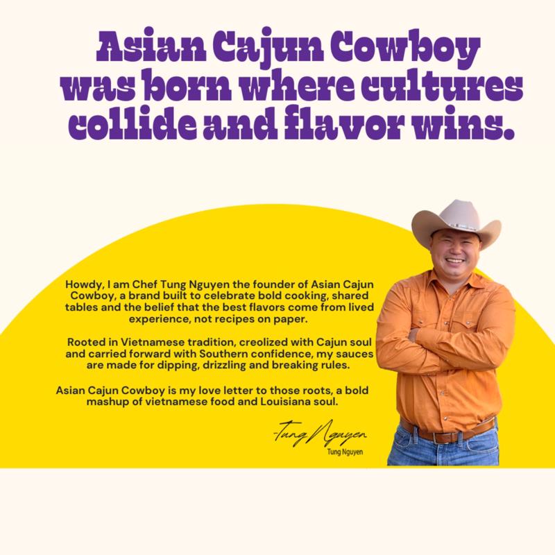 Asian Cajun Cowboy Nuoc Cham Sweet Garlic Chili Lime Sauce 10 oz