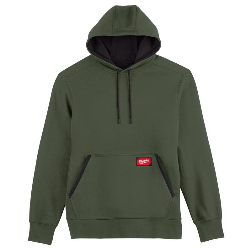 Milwaukee Tool Freeflex XL Long Sleeve Men's Hooded Hoodie Green