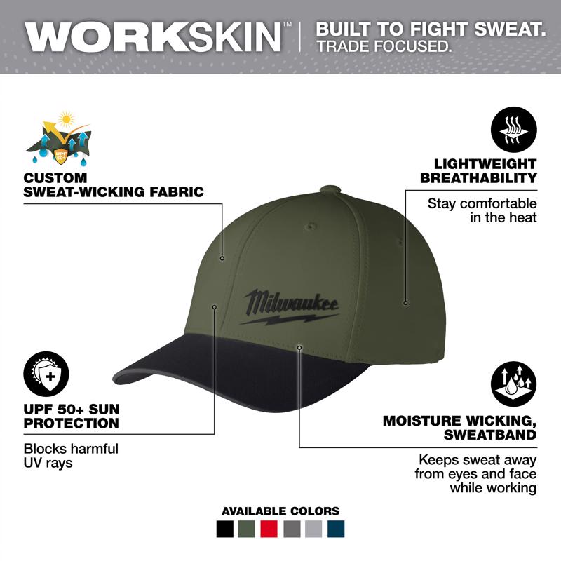 Milwaukee Tool Workskin Hat Green L/XL