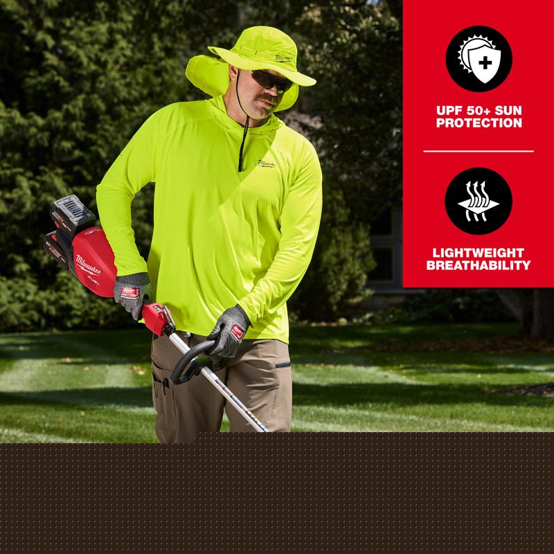 Milwaukee Tool Workskin Hat With Neck Shade Yellow L/XL
