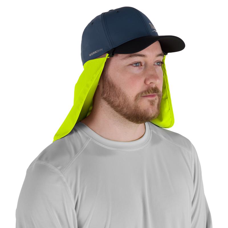 Milwaukee Tool Workskin Hat With Neck Shade Yellow L/XL