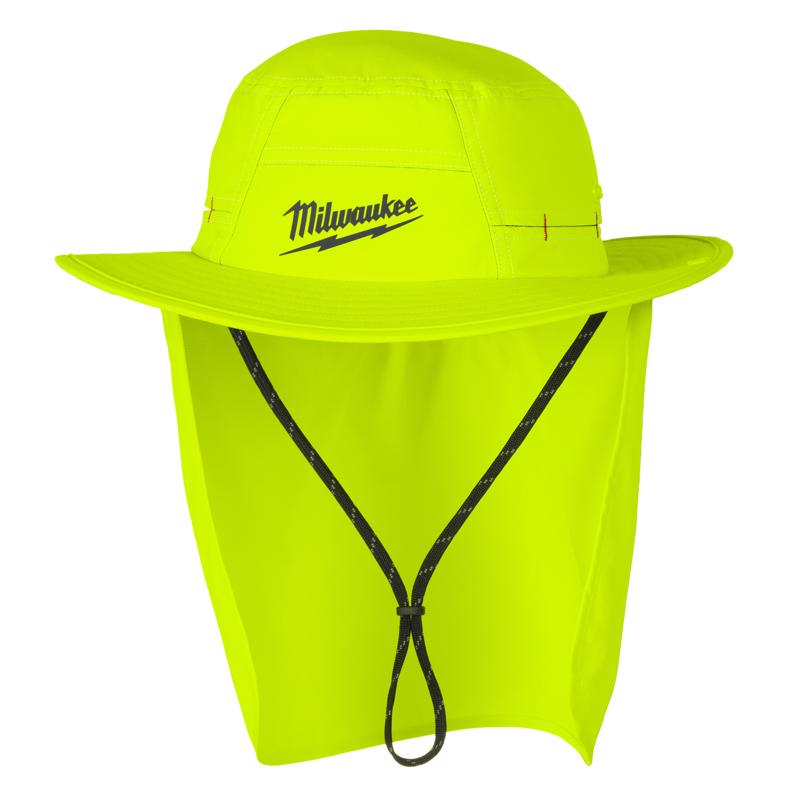 Milwaukee Tool Workskin Hat With Neck Shade Yellow S/M