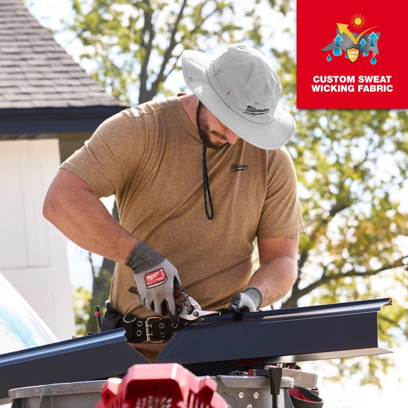 Milwaukee Tool Workskin Hat With Neck Shade Yellow S/M