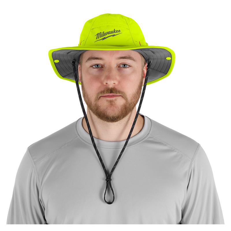 Milwaukee Tool Workskin Hat With Neck Shade Yellow S/M
