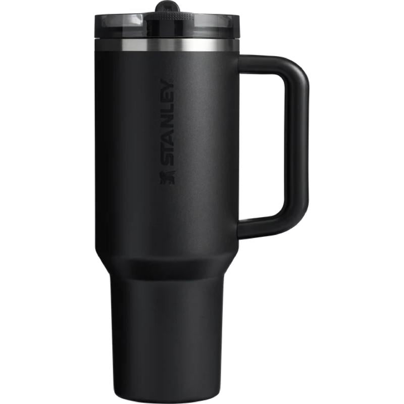 Stanley The Quencher 40 oz Black 2.0 BPA Free Double-wall Vacuum Insulated Straw Tumbler