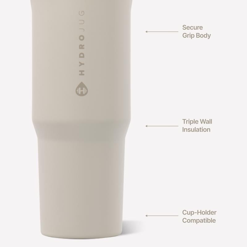 Hydrojug Sport 40 oz Linen BPA Free Sport 40oz Insulated Bottle