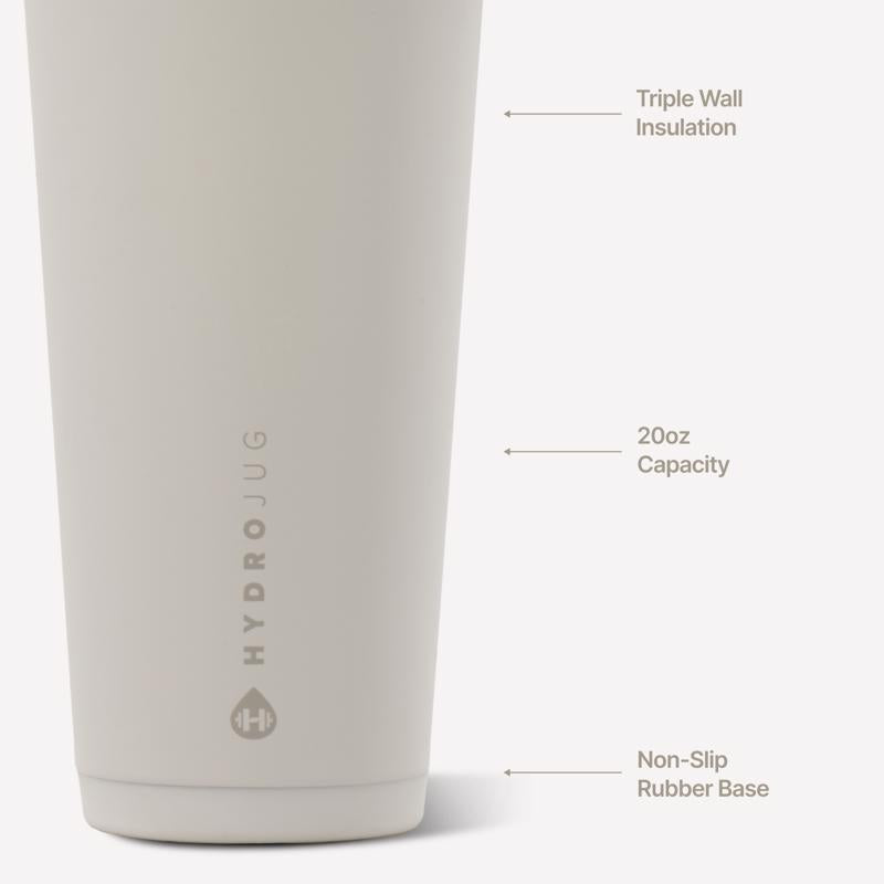 Hydrojug Everyday Tumbler 20 oz Linen BPA Free Everyday Tumbler 20oz Insulated Tumbler