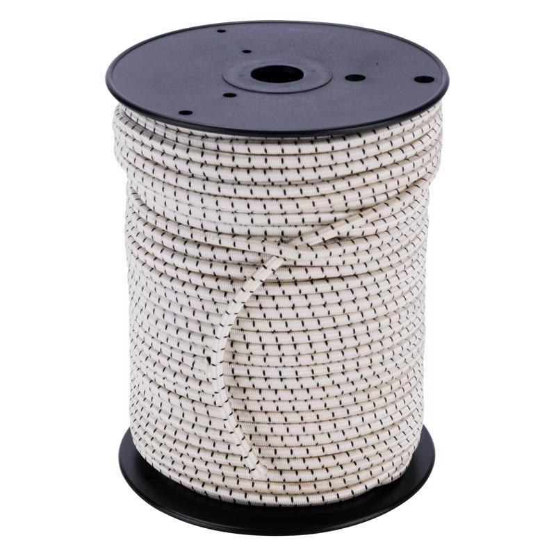 Keeper White Bungee Cord Reel 300 ft. L X 1/4 in.