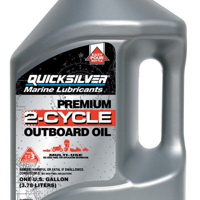 Quicksilver Marine Lubricants TC-W3 2-Cycle Outboard Motor Oil 1 gal