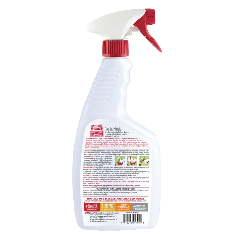 Nature's Miracle Dog Liquid Enzyme Stain And Odor Remover 24 oz