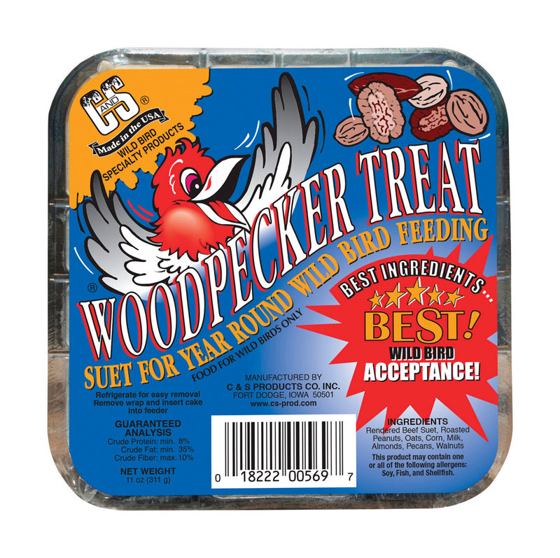 C&S Products Woodpecker Treat Wild Bird Food 11 oz