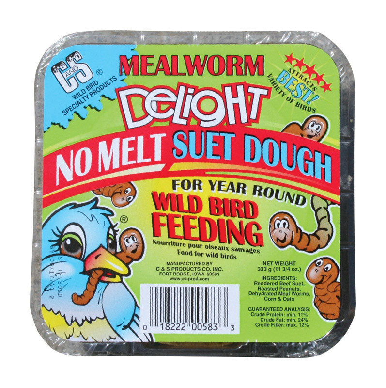 C&S Products Mealworm Delight Wild Bird Food 11.75 oz