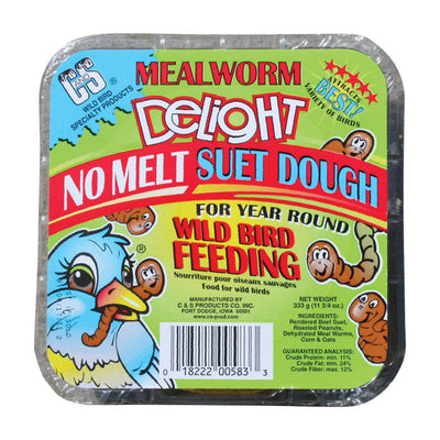C&S Products Mealworm Delight Wild Bird Food 11.75 oz