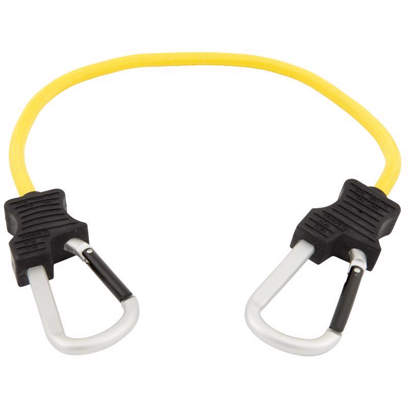 Keeper Black/Yellow Bungee Cord 24 in. L X 0.315 in.
