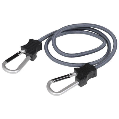 Keeper Black Carabiner Style Bungee Cord 48 in. L X 0.315 in.