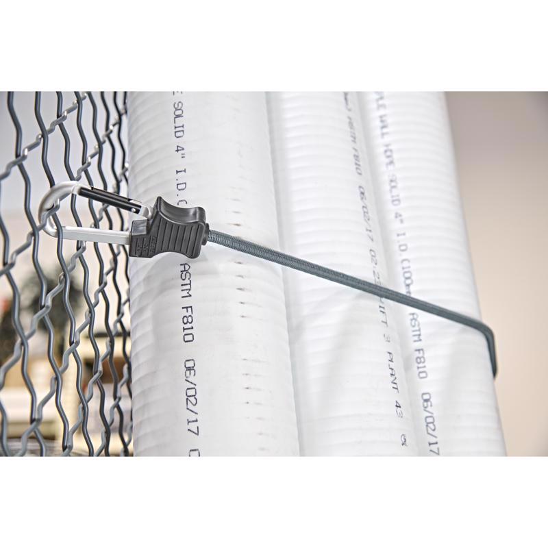 Keeper Black Carabiner Style Bungee Cord 48 in. L X 0.315 in.