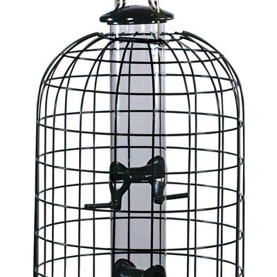 Audubon Wild Bird 1.25 lb Plastic/Wire Caged Tube Bird Feeder 4 ports