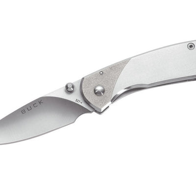 Buck Knives Nobleman Silver 420 Steel > 6 in. Folding Knife