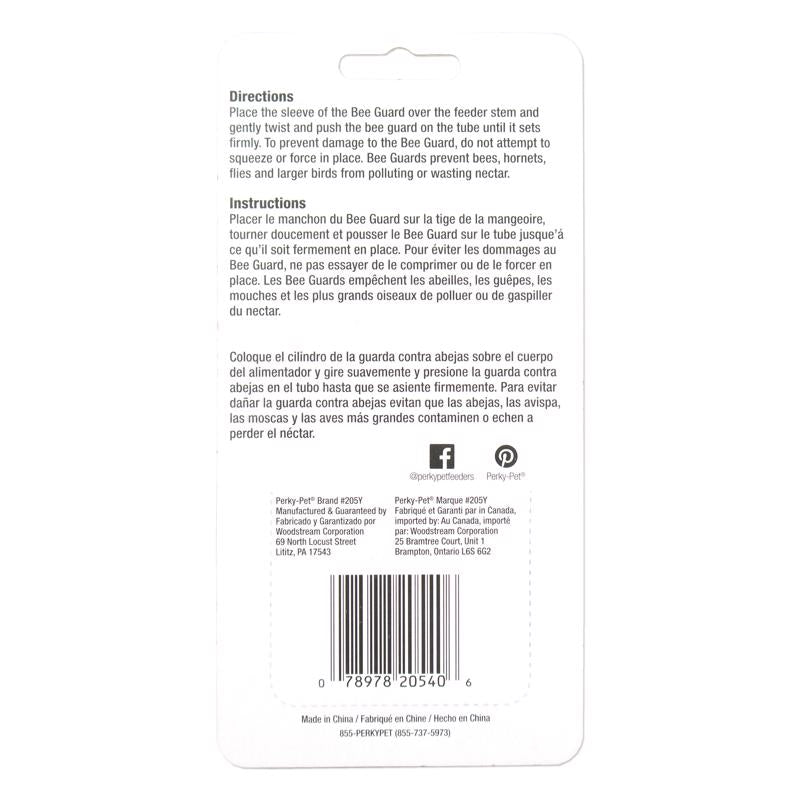 Perky-Pet 0.85 in. H X 0.85 in. W X 0.75 in. D Bee Guards