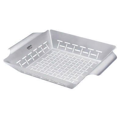 Weber Stainless Steel Grill Basket 13.8 in. L X 11.8 in. W
