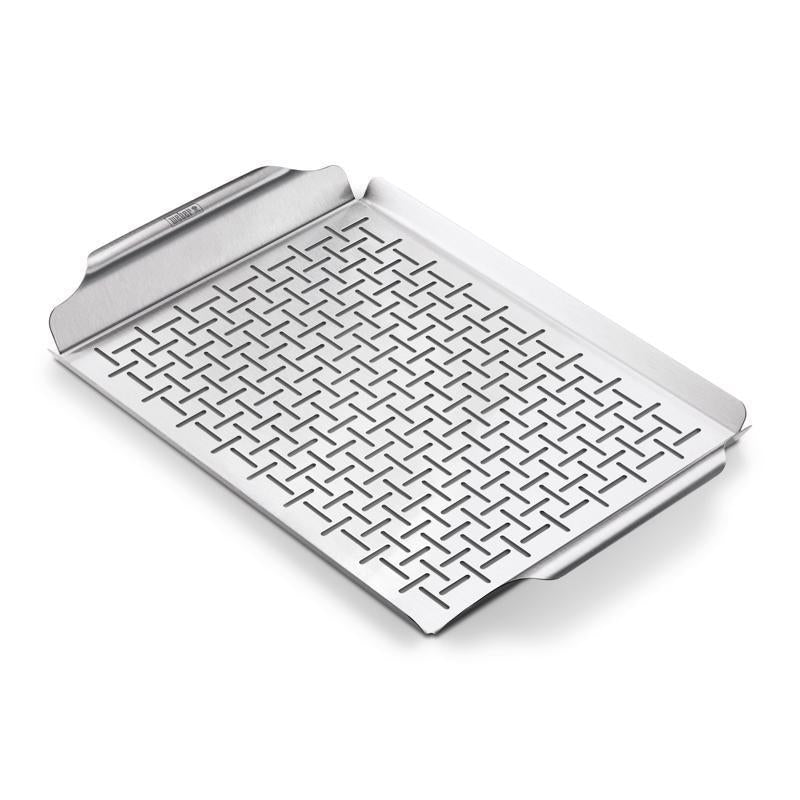 Weber Stainless Steel Grilling Pan 17.4 in. L X 11.8 in. W