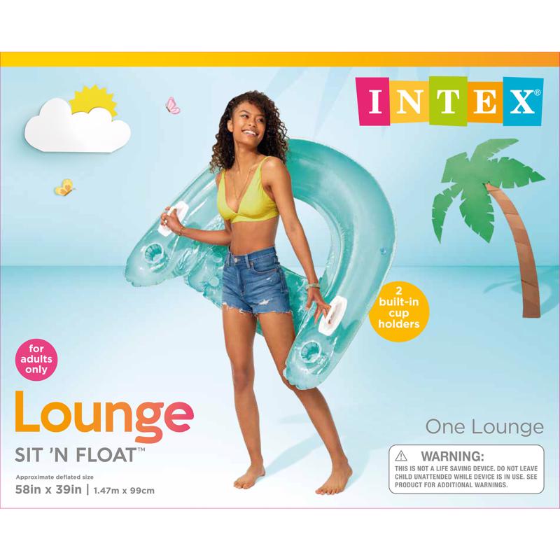 Intex Sit N Float Assorted Vinyl Inflatable Floating Lounger